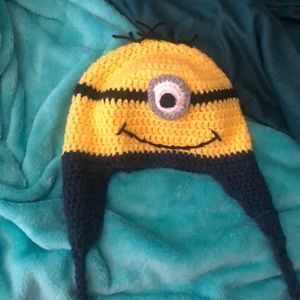 Crocheted Minion hat beanie